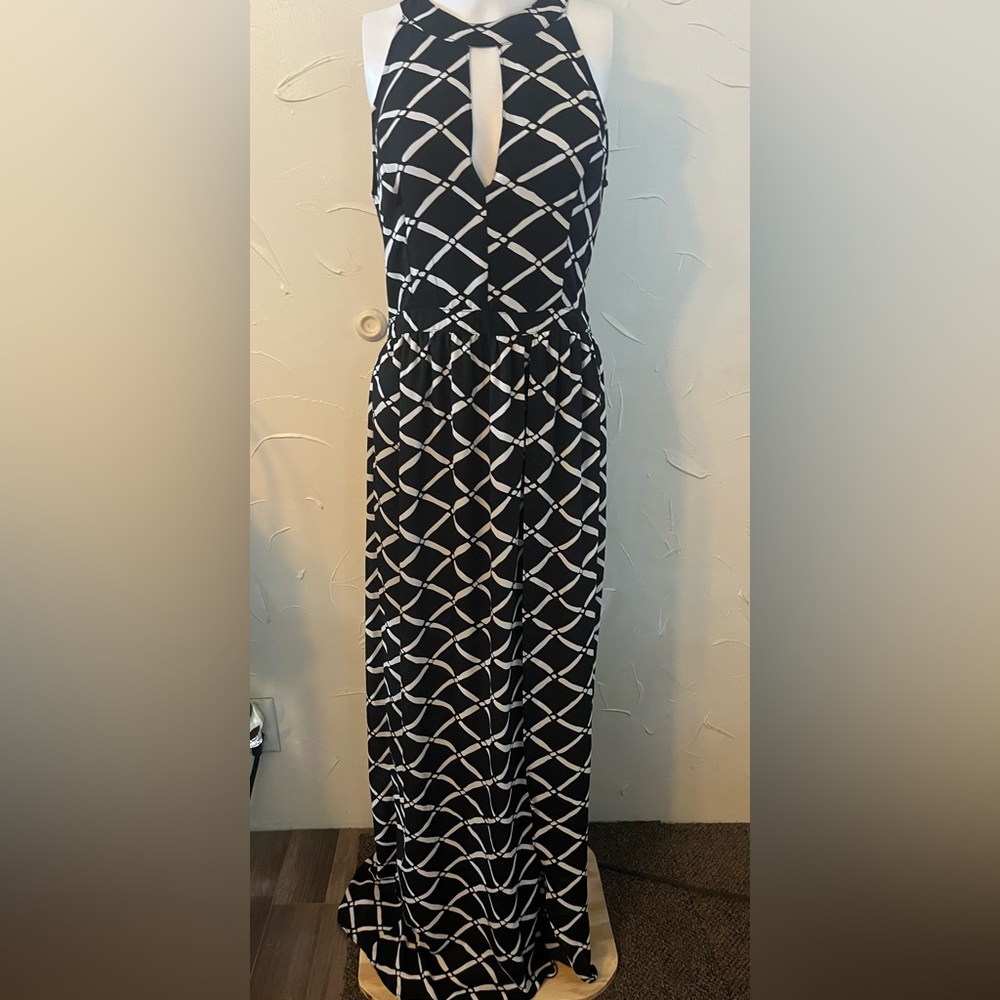 NWT 2 A’gaci Maxi Dresses Lot of 2 Black and Blue SZ Large